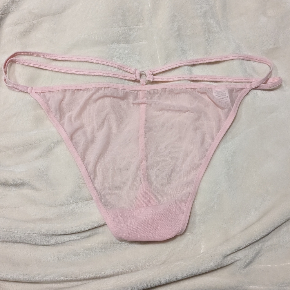Cotton candy pink g string
